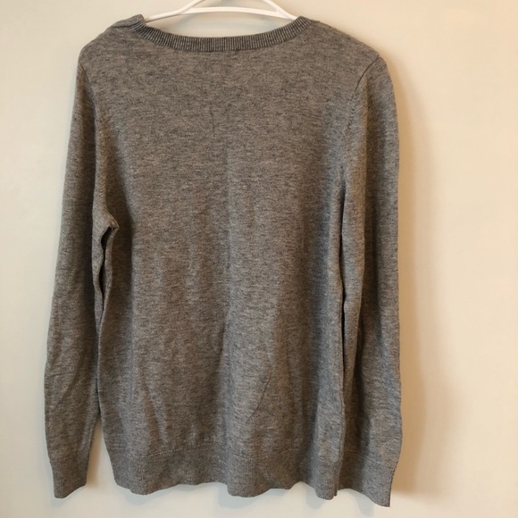 Talbots Soft lambs wool blend Polarbear Graphic Lg - Picture 3 of 8